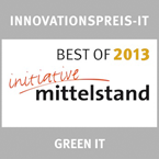 Mittelstandspreis - Best of 2013 - GREEN IT