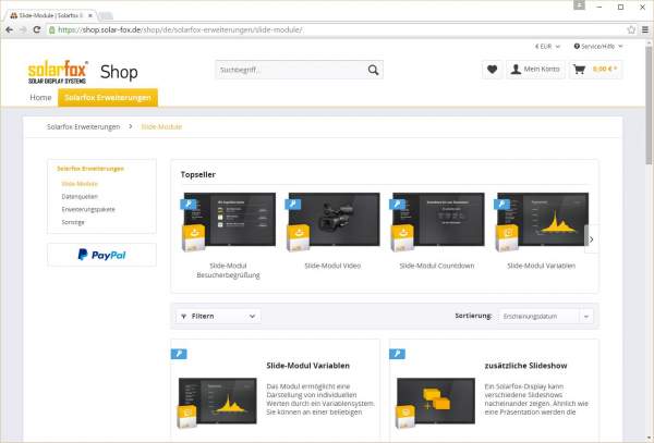 Solarfox Shop