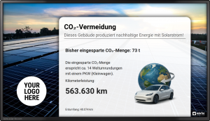 Solar-Display CO2-Vermeidung